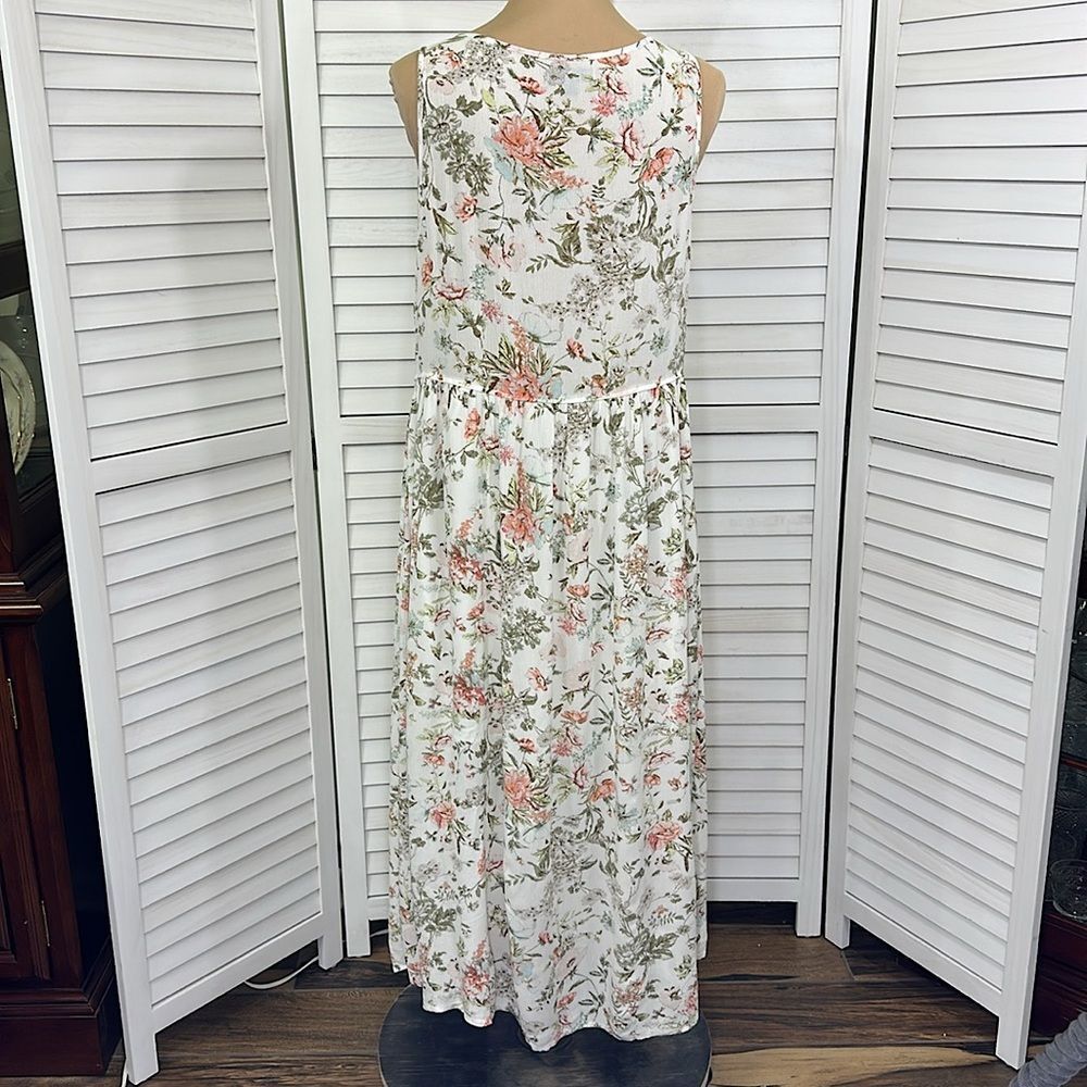 Frye Midi Dress Size Large Prairie Cottagecore Pockets NWOT - Picture 12 of 16